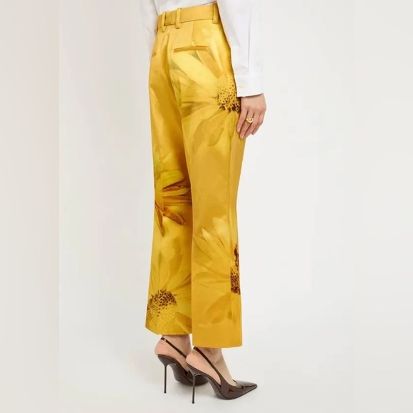 Tory Burch Printed Bee Satin Trouser - Picture 3 of 10